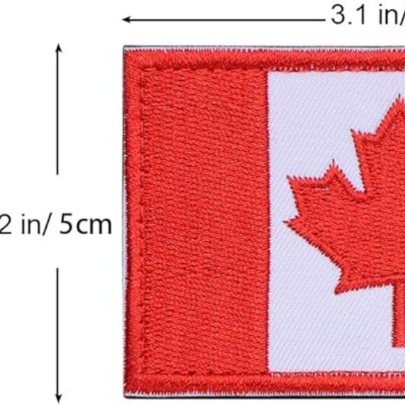 Baseball Cap CANADA Flag Hat with 1 Unique Embroidered Canada -Themed Patches - Picture 7 of 9